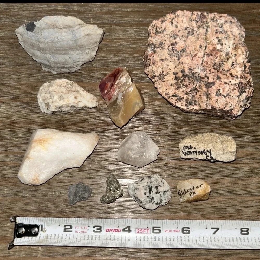 Mineral? Crystal? Fossil Natural Stone Rock Collection Lot Specimens